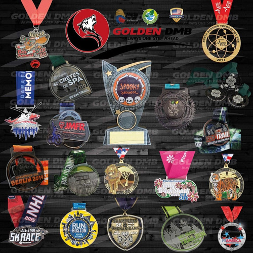 Imagen 1 de 9 de Medallas Deportivas Personalizadas Desde 1 Unidad
