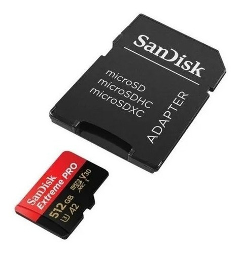 Imagen 2 de 3 de Tarjeta Memoria Sandisk 512gb Micro Sd Extreme Pro