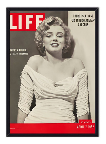 Cuadro Enmarcado - Portada Marilyn Monroe Revista Life