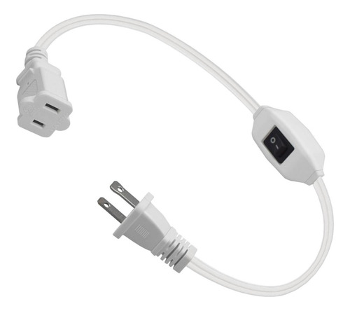 Wv Cable De Extensión De 12,6 Con Interruptor, Enchufe De Ca