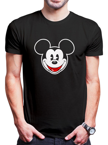Polo Varon Mickey Mouse Alegre (d1440 Boleto.store)