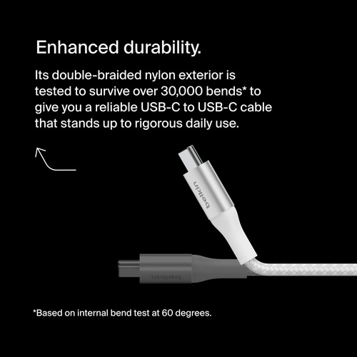 Cable De Alimentación Usb-c A Usb-c Belkin Boostcharge De 1