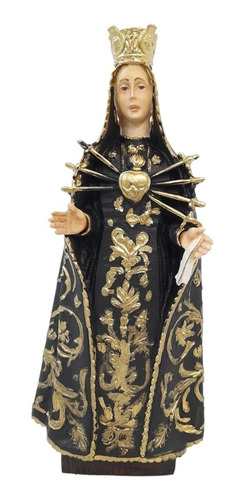 Estatua Virgen Dolorosa Imagen 20cm Italy Advocacion Italy