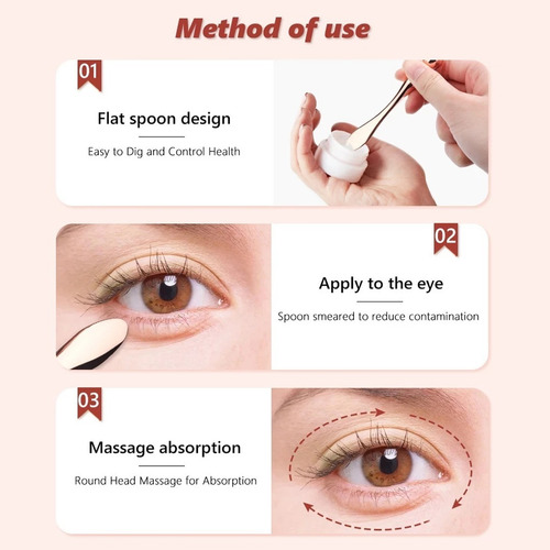Imagen 7 de 10 de Mini Martillo Para Masaje Ojos Facial + Aplicador De Crema