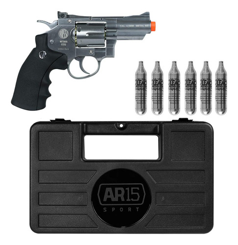 Revolver Full Metal Co2 Wingun Rossi 4.5 + Cilindro Co2 12g