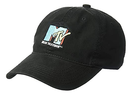 Gorra De Béisbol Ajustable Algodón Bordado Color Negro Talla