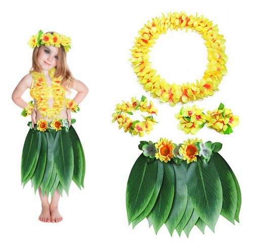 Set De 5 Faldas Con Hojas Y Flores Clásicas Para Niñas