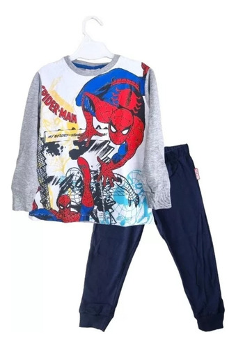 Pijama Spider-man Mangas Largas. Licencia Marvel.