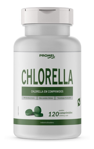Imagem 1 de 3 de Kit 3x Chlorella (clorela) 120 Comp 1000 Mg 1000 Mg