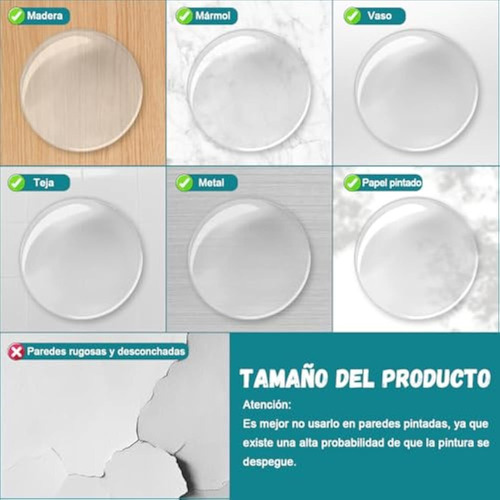 6 Piezas De Almohadilla De Choque De Silicona Transparente