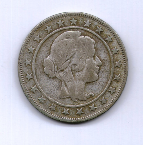 Brasil Moneda 2000 Reis 1927 Plata Km#526 - Argentvs