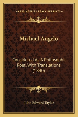 Libro Michael Angelo: Considered As A Philosophic Poet, W...
