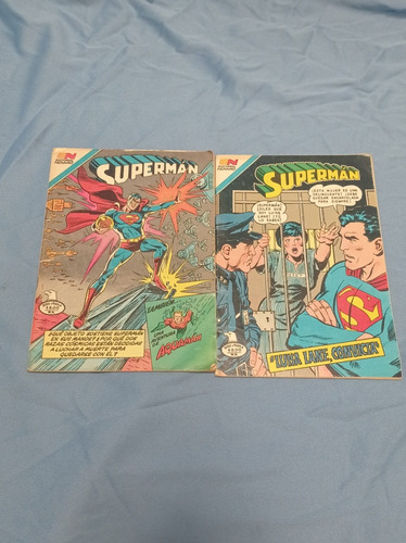 Dos Cómic De Superman Año 1982 Editorial Novaro 