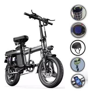 Moto Bicicleta Electrica Plegable Para Dos Pasajeros 35km/h