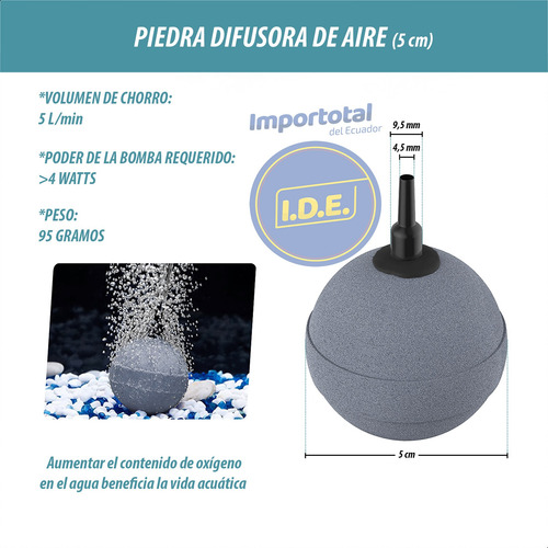 Piedra Difusora De Aire 5 Cm De Diámetro * Jad / 2 Unidades