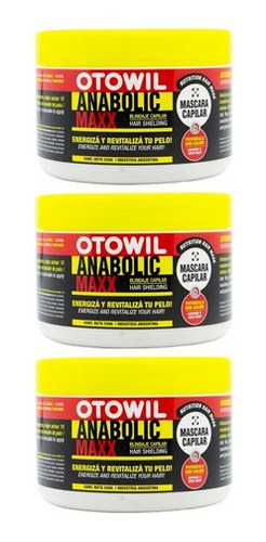 Otowil Anabolic Kit X3 Máscara Nutritiva Reparación 250g