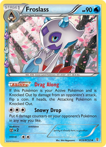Cartas Pokemon Froslass Rc8/rc32 Generations Reverse Gen (Usado)