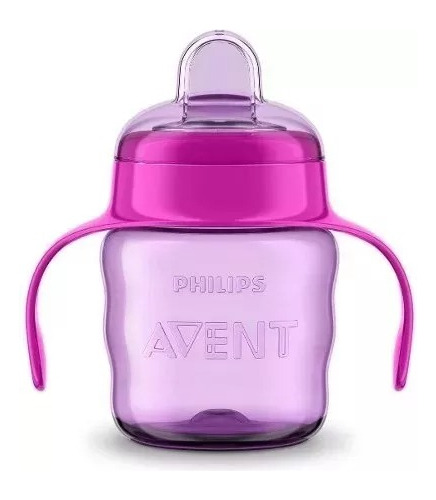 Vaso Bebe 6 Meses Antiderrame Manija Easy Sip Avent 200ml