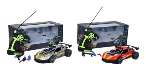 Carro Alloy R/c Bateria Recargable Caja Color Multicolor