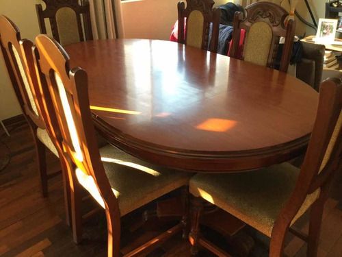 Juego De Comedor Madera Cedro 6 Sillas