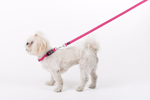 Collar Perro Microfibra Dogline Mediano Rosa 1.90 X 53 Cm