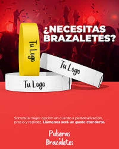 Imagen 3 de 9 de Brazaletes Tyvek Personalizados