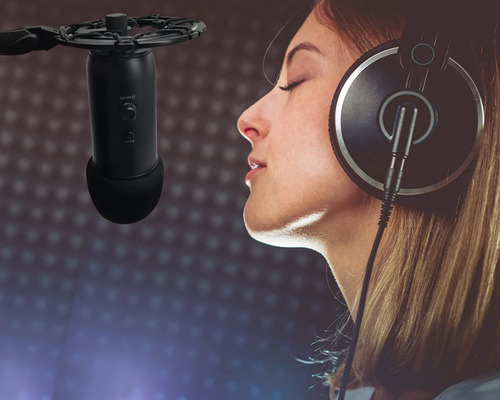 Micrófono Shock Mount Blue Yeti Con Soporte En Forma De Braz