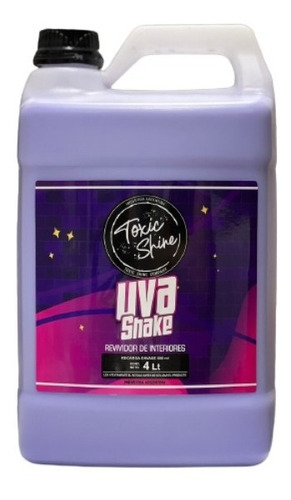 Uva Shake Acondicionador Plasticos Toxic Shine Galon 4 Lts