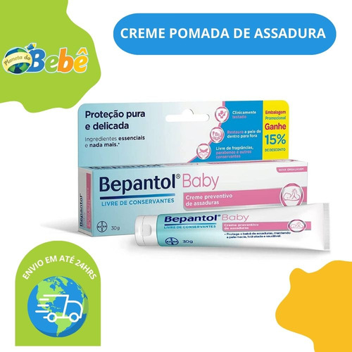 Kit com 4 Cremes Pomada de Assadura Proteção Delicada 60gr Cada – Bepantol