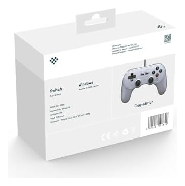 Controlador Cableado De 8bitdo Pro 2 Para Switch, Windows, S