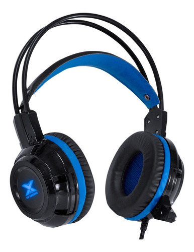 Headset Gamer Vinik Vx Gaming Taranis Preto E Azul