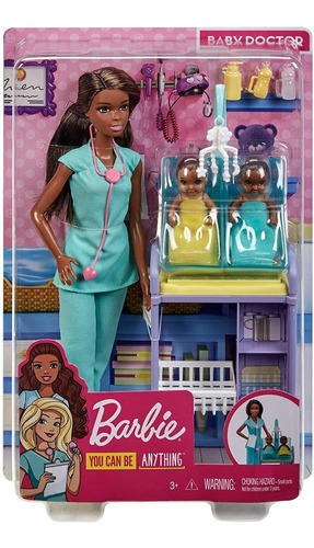 Boneca Barbie Pediatra Morena - Gkh24
