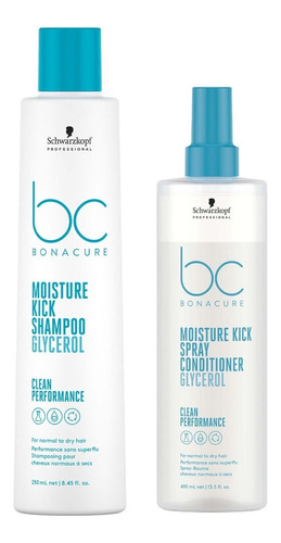 Kit Schwarzkopf Moisture Kick Shampoo 250ml Y Acond 200ml