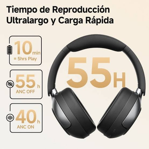 Qcy H3 Pro Inalámbrico Ldca Hi-res Audio Over-ear Anc 50db Negro (Usado)