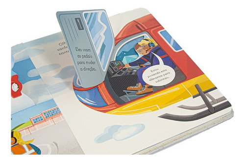Helicóptero: Janelas divertidas, de Lara Bryan. Editorial USBORNE, capa mole em português, 2023
