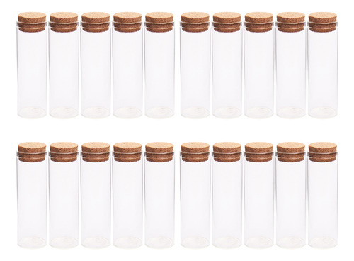 Botellas De Vidrio Aromáticas De Corcho, 20 Unidades