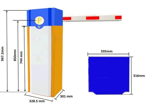 Barrera Vehicular De Control De Acceso Pluma De 4.5 Mts 3seg