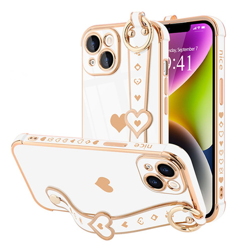 Funda Para iPhone 14 Blanco 6.1puLG Silicon -2