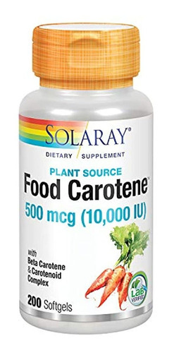 Food Caroteno (10000 iu & 25000iu) (cápsulas & Softgels) Sol