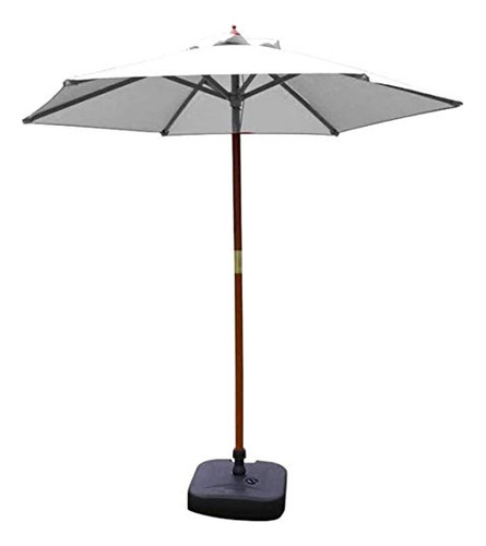 Parasol De Jardín 7ft Patio Umbrella Con Soporte De Mader