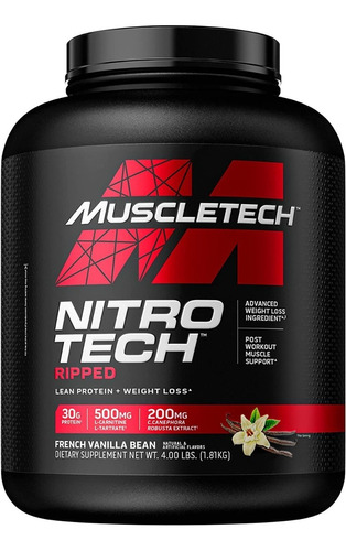 Muscletech | Nitro-tech Ripped | 4lb | French Vanilla Bean
