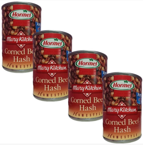 4x Hormel Mary Kitchen Corned Beef Hash Carne / Res  En Lata