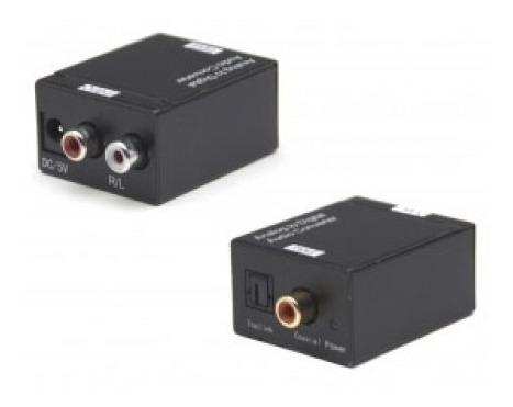 Imagen 2 de 7 de Conversor Audio Digital Optico A Rca + Cable Optico