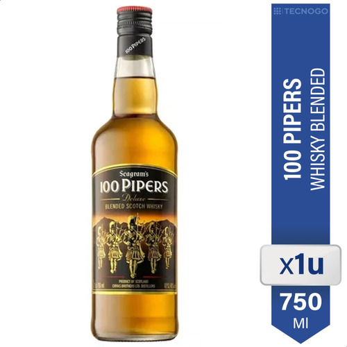 Whisky 100 Pipers Escoces 750ml 01almacen