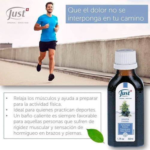 Imagen 4 de 7 de Esencia Herbal De Enebro 50ml Swiss Just Producto Original