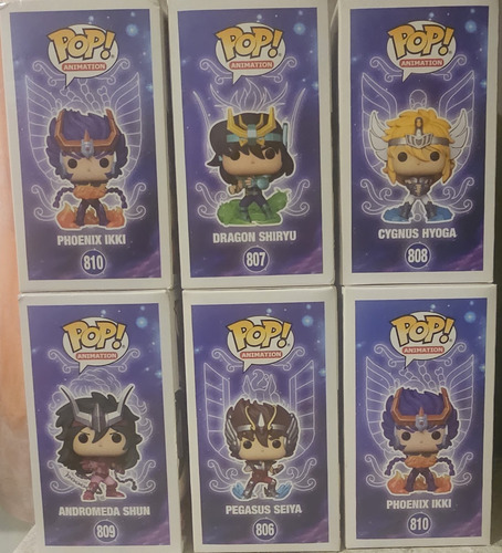 Funko Pop Set De 6 Caballeros Del Zodiaco (Usado)