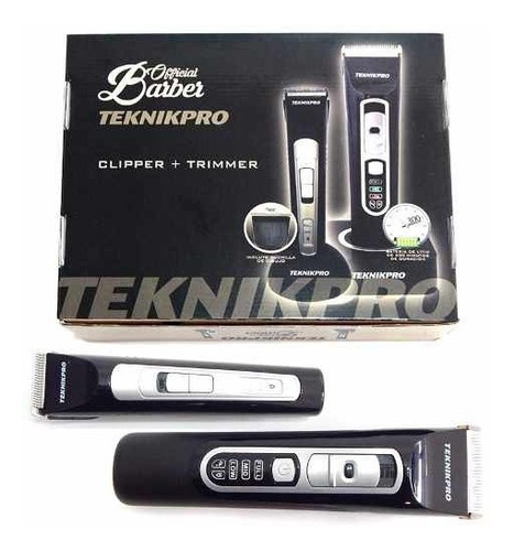 Teknikpro Official Barber Kit Clipper Y Trimmer Inalhámbrico