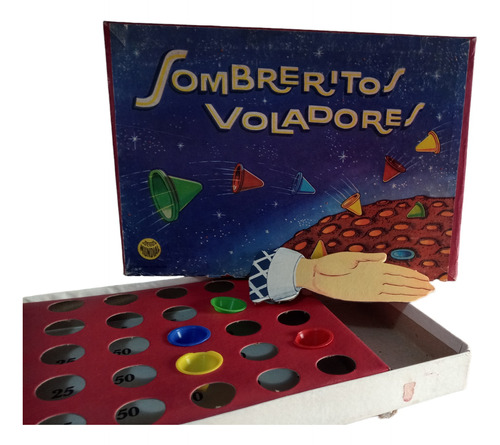 Juguete Antiguo Juego Sombreritos Voladores Mundial 1945