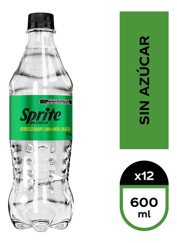 Refresco Sprite Sin Azúcar 600 Ml 12 Pack