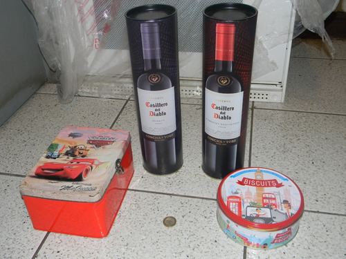 6 Cajas Lata Antiguas Y Otras A Eleccion (Usado)